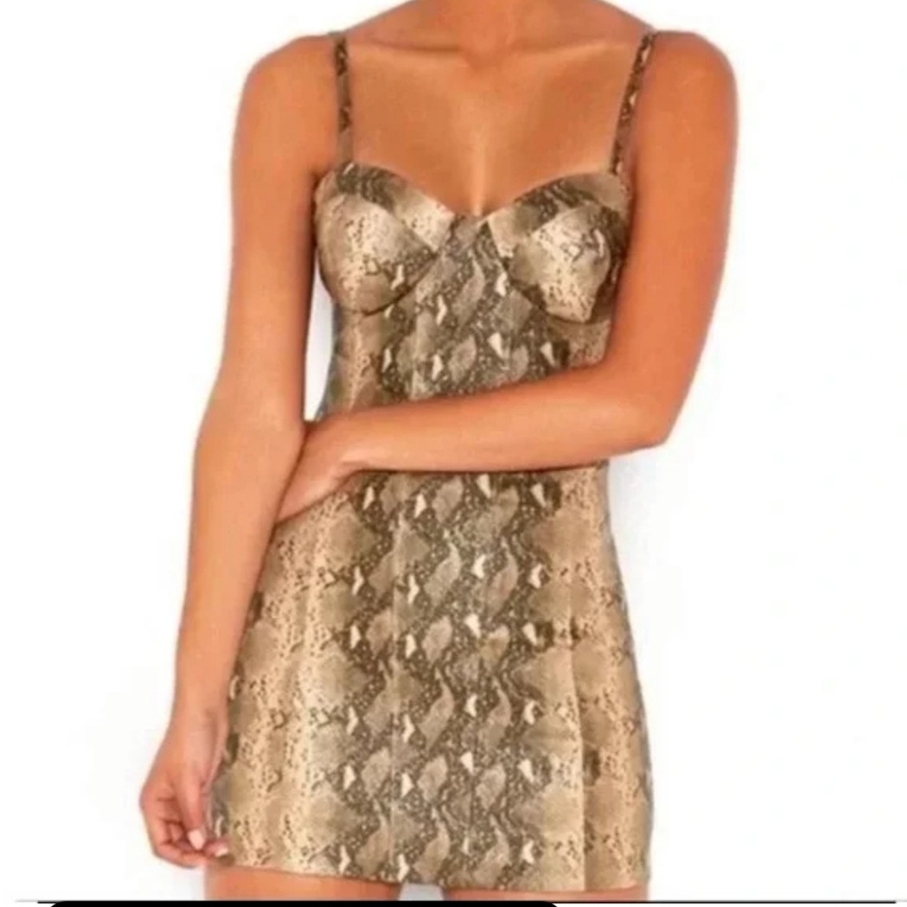 House of CB Snake Print Mini Dress